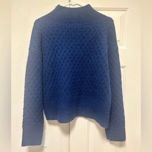 Kut From the Kloth Blue Textured Adah Women's Sweater
